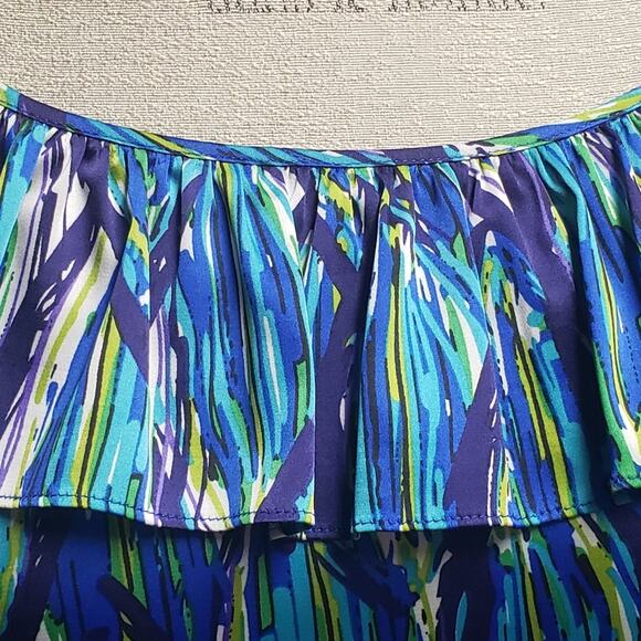 Gianni Bini Vibrant Colorful Design Sleeveless Loose Fitting Midi Dress Pullover - Picture 6 of 8